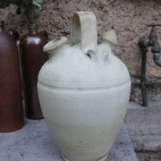 Gargoulette ancienne en terre cuite à 2 becs