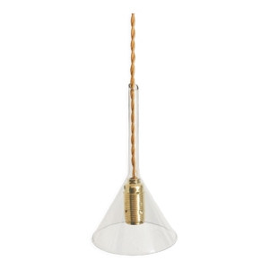 Suspension abat-jour en verre