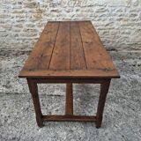 Extendable oak farmhouse table