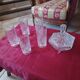Small baccarat orangeade glass with candy dish.