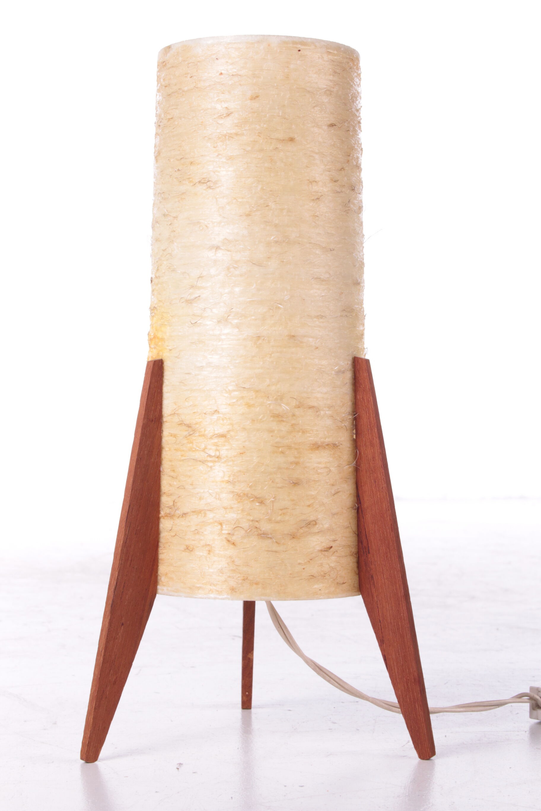 Vintage Spun Fiberglass Retro Mini Rocket Table Lamp, 1960