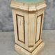Antique church column on wooden base 135 cm high