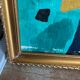 Painting painting with gilded frame, handmade, unique piece