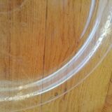 Transparent glass round tray