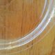 Transparent glass round tray