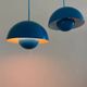 Vintage set of 2 Louis Poulsen Flowerpot - Verner Panton - Danish design lamps