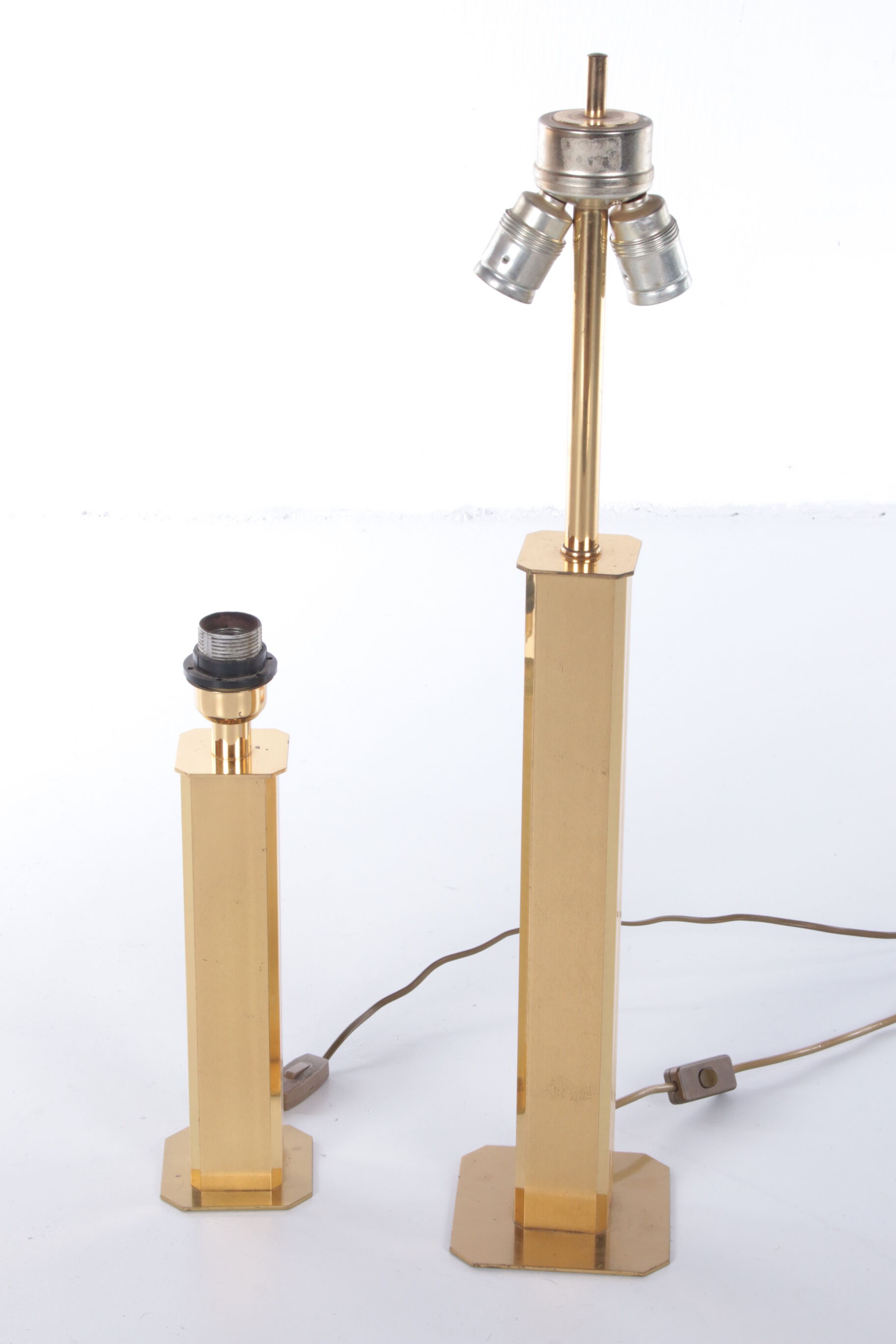 Set of 2 Hollywood Regency Table Lamps, 1970 Germany