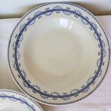 3 assiettes creuses en terre de fer Gien modèle Austerlitz 2106211