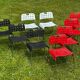 Set of 9 stacking chairs, Omstak model by Rodney Kinsman for Bieffeplast, 1960