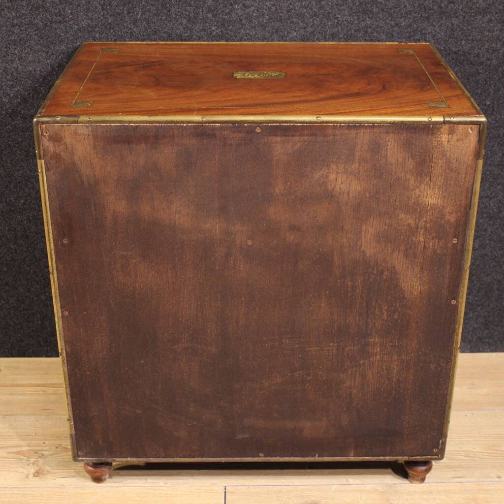 20th century English naval chest of drawers