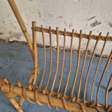 Rattan magazine rack