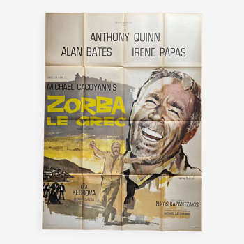 Original cinema poster "Zorba the Greek" Anthony Quinn 120x160cm 1964