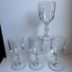 Set of 4 crystal wine glasses engraved 40-50 years