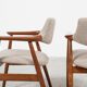 Midcentury Danish pair of chairs in teak by Erik Kirkegaard for Glostrup 1960s