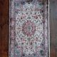 Handmade Pakistani wool and silk rug 124x77cm
