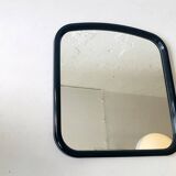 Vintage mirror with black plastic frame, 1970s