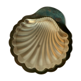 Silver metal and glass butter