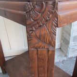 Coffee table, art deco service in solid wood