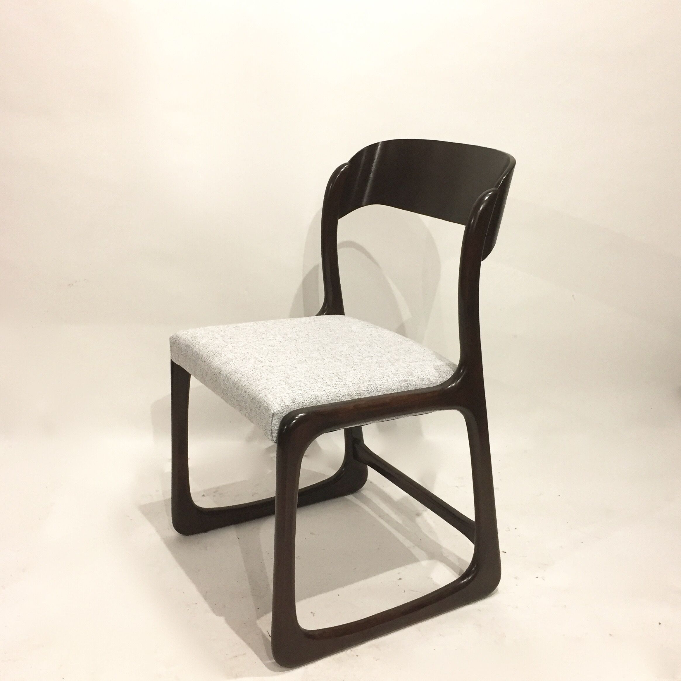 Series of 4 Retaped Baumann Chairs