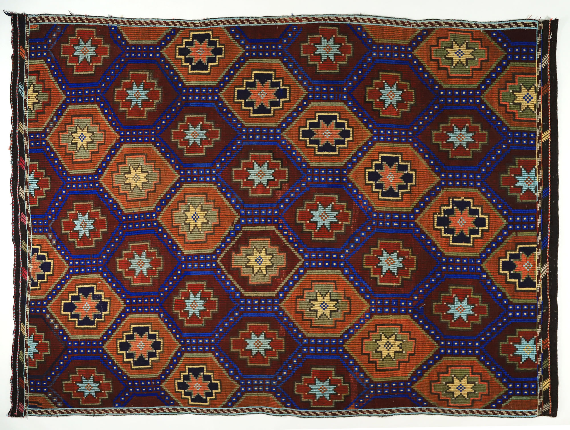 Anatolian handmade kilim rug 273 cm x 211 cm