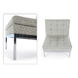 Lot of 3 armchairs Florence Knoll "model 65" Circa 1960