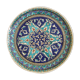 Oriental plate blue and turquoise tones