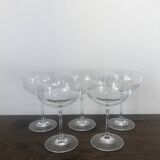 Set of 5 champagne glasses