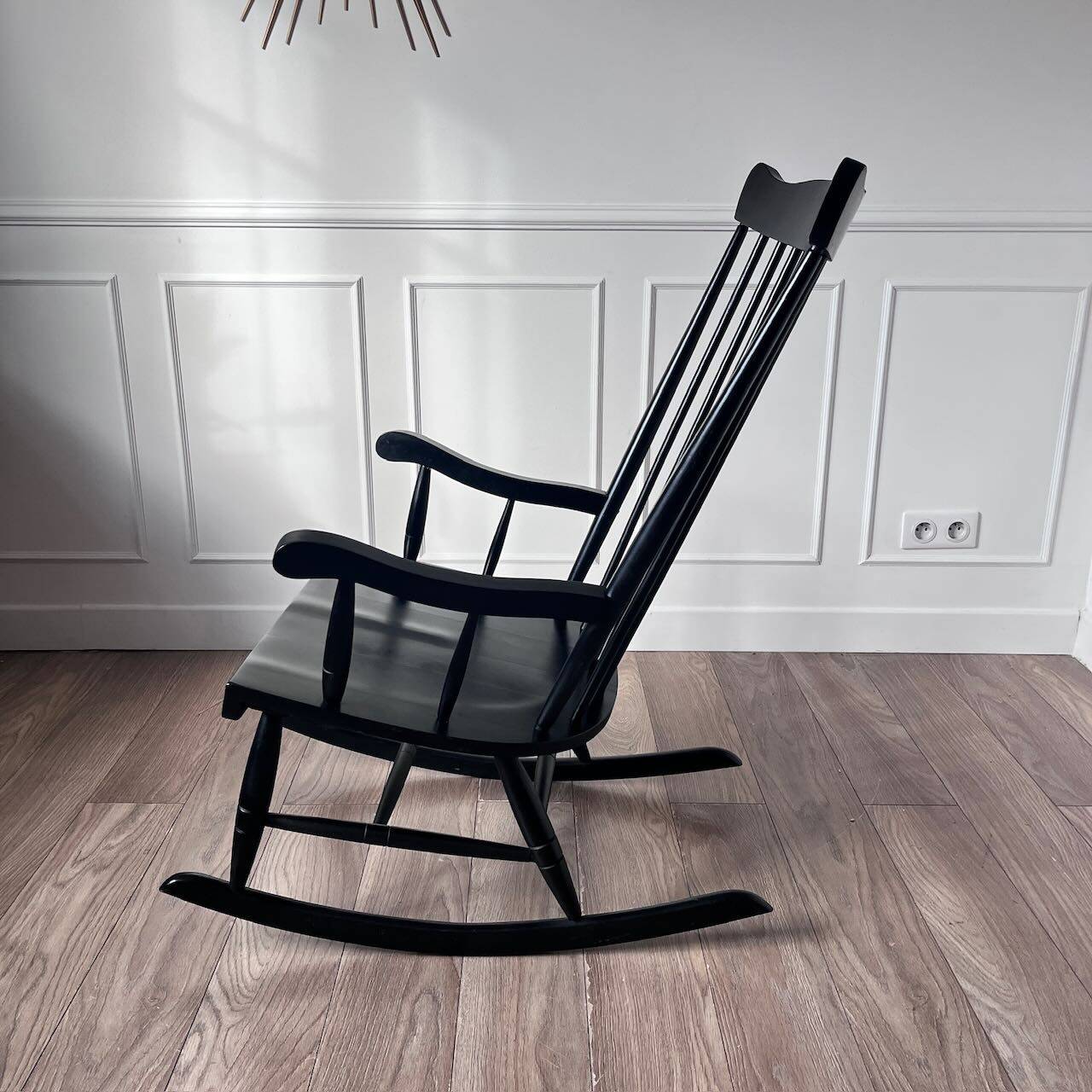 Rocking chair noir