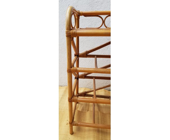 Rattan shelf
