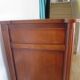 Louis XVI-style sideboard - 1 drawer - fluted legs - mahogany - solid wood