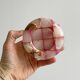 Ashtray in natural pink alabaster