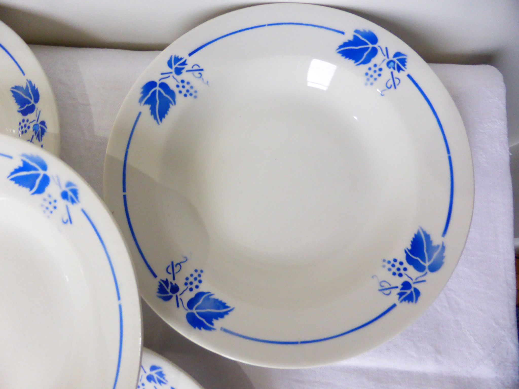 5 deep plates Roselys model vine 211251