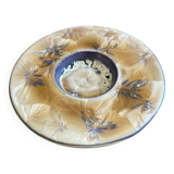 Ceramic candle holder in crystalline glaze