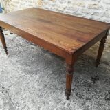 Oak farm table with two extensions