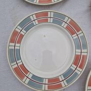 Lot De 8 Assiettes Plates Manufacture Salins