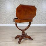 Victorian Mahogany Wood and Veneer Sewing Table, 1850s