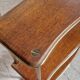 1950s wood and brass wall shelf
