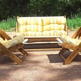 Garden furniture 3 rooms Pierre Beguet 70s