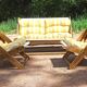 Garden furniture 3 rooms Pierre Beguet 70s