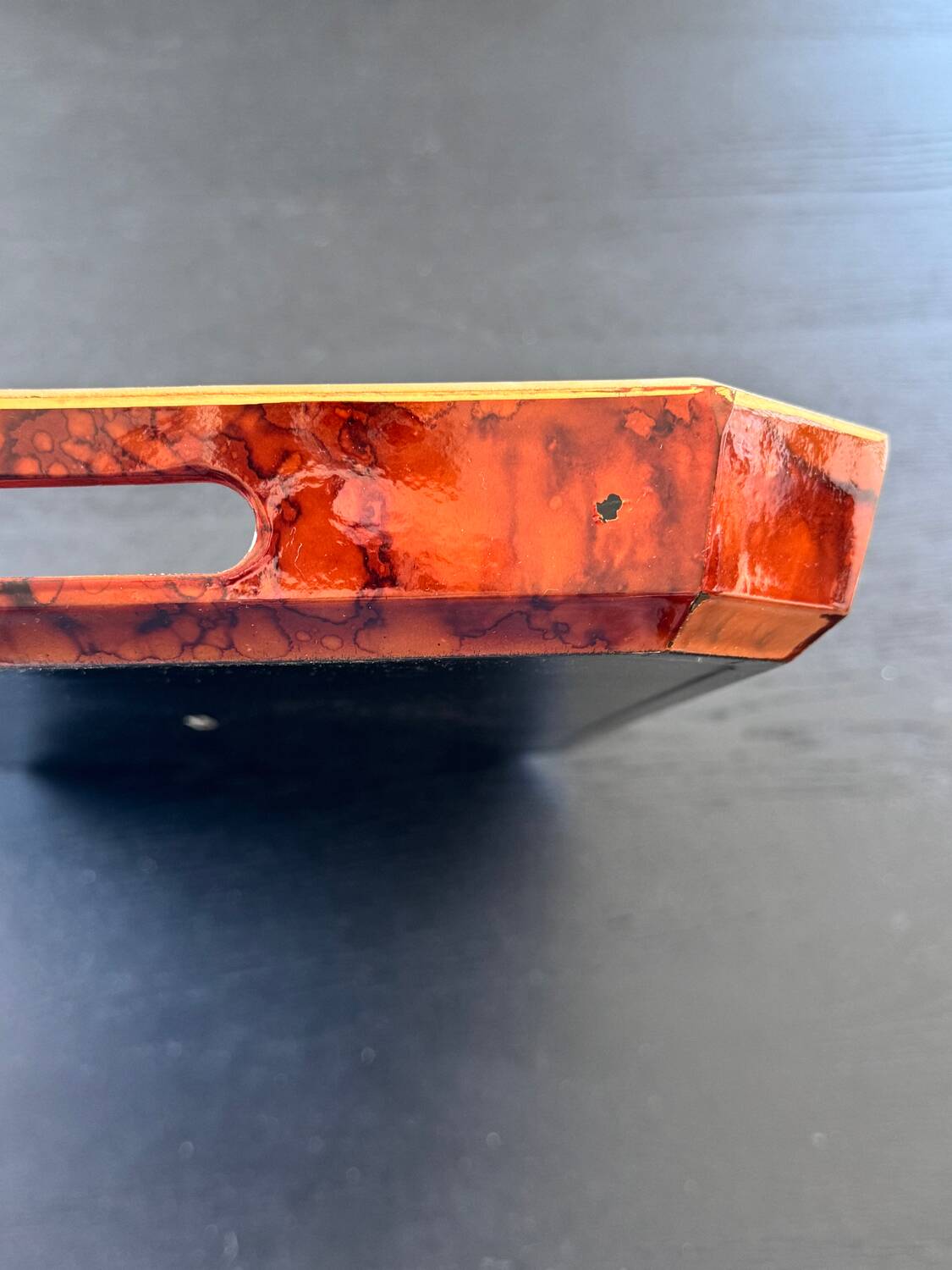 Plateau octogonal Otagiri laqué