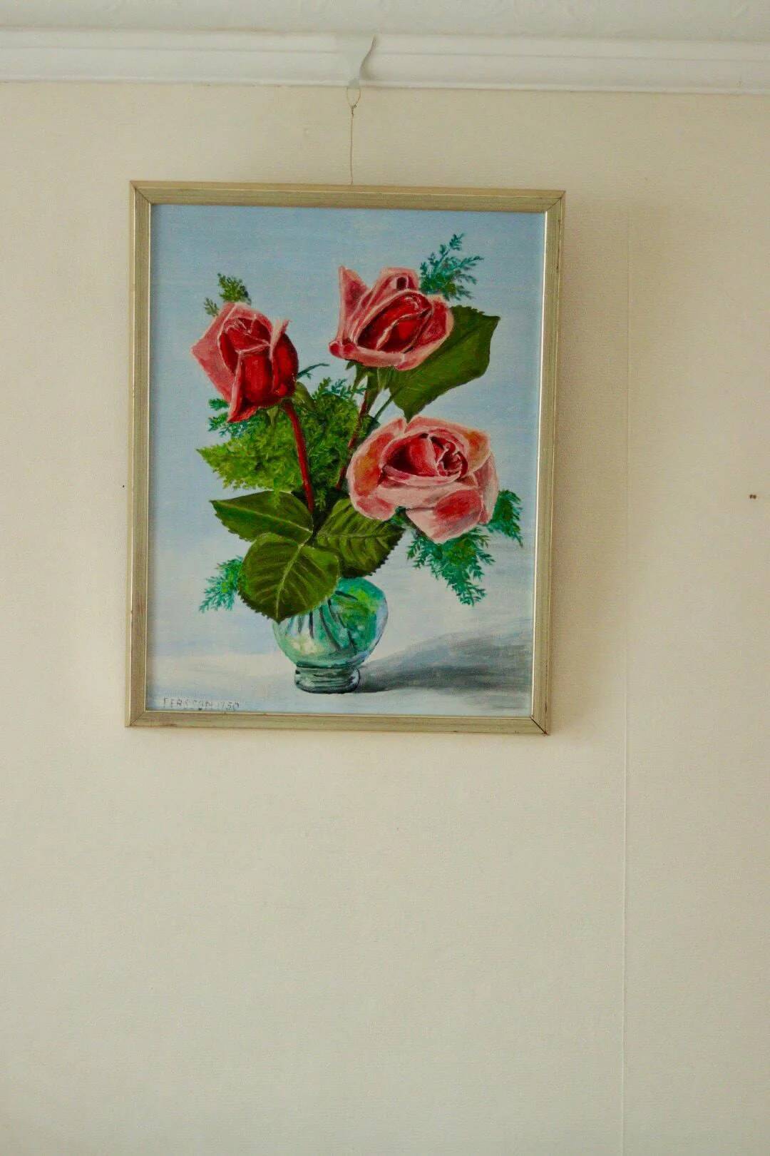 "Roses in a vase" Persson 1950
