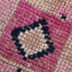 Tapis pastel rose & bleu vintage 315x85cm