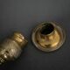 Pair of candlesticks gilded bronze chiseled guilloché first part of the nineteenth