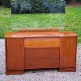 Vintage 1960s mahogany dressing table chest of drawers