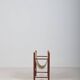 Danish magazine holder with teak and linen, 1960s