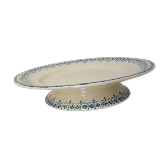 Plate on pedestal compotier of Longwy model Bordeaux 211277