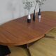 Baumann walnut oval table