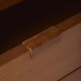 Elm wood chest of drawers by Luigi Gorgoni