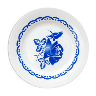 Plate flowers model Michel de Digoin Sarreguemines