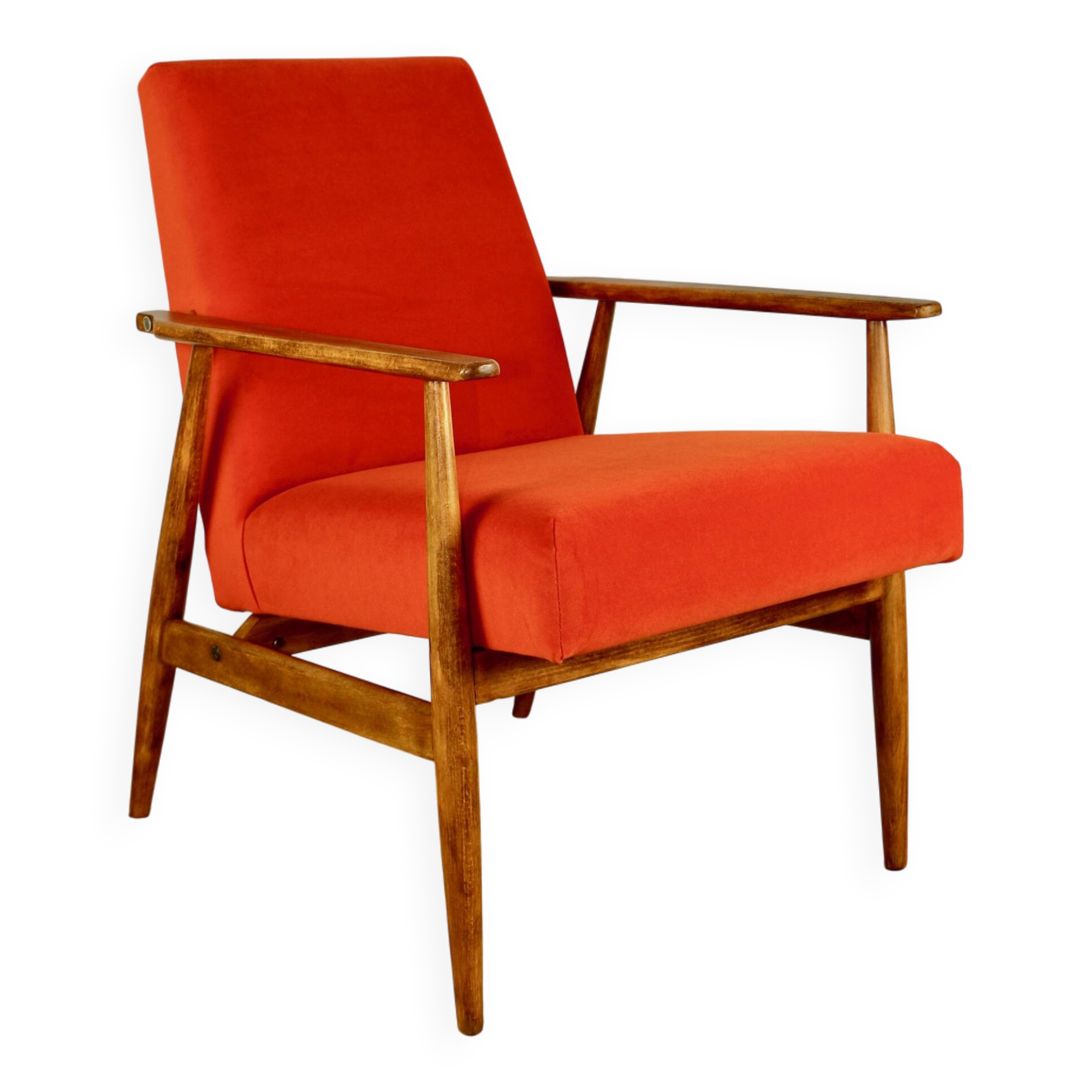 Fauteuil Orange Lis par Henryk Lis, années 1970